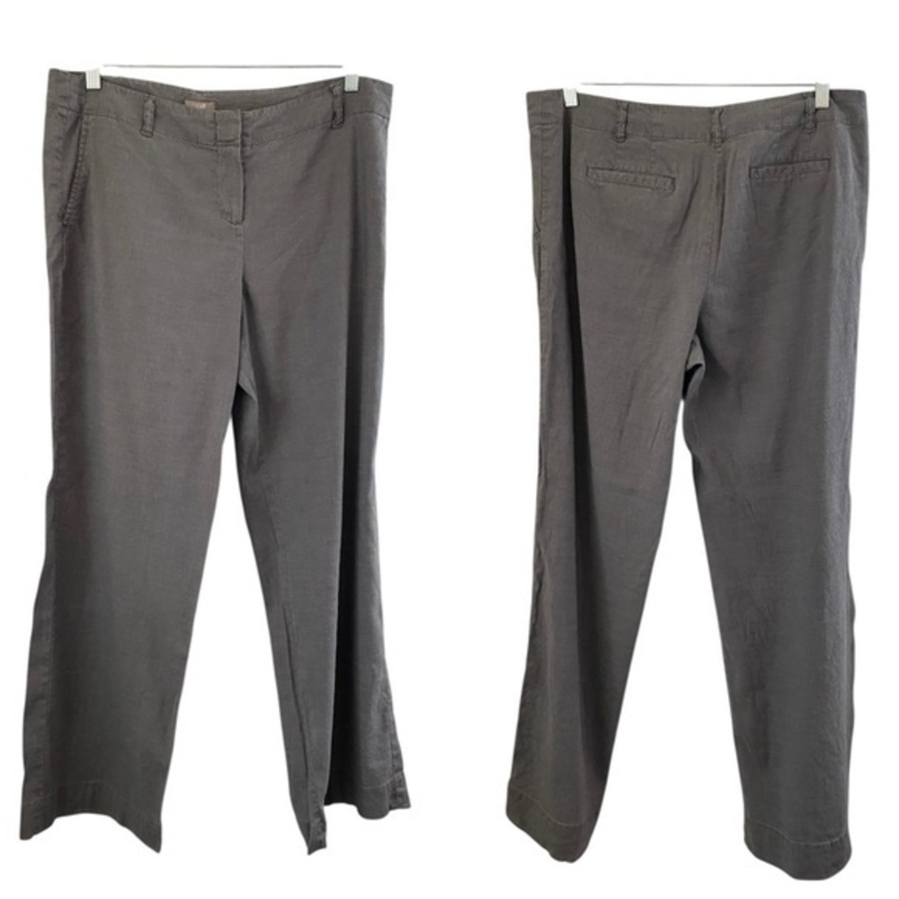 J JILL Linen Blend Stretch Wide Leg Pants‎ 14